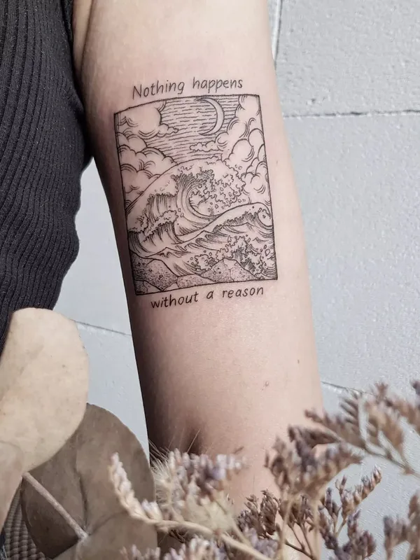 female black linework Tatuaggio su forearm #48801 | Tatuatore Юлия