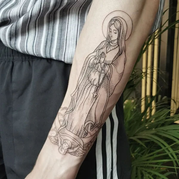 engraving tattoo by Юлия in Нижний Новгород