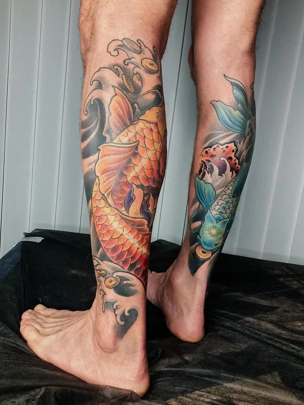 male color japanese татуировка на full leg #51993 | Тату мастер Максим Волосович