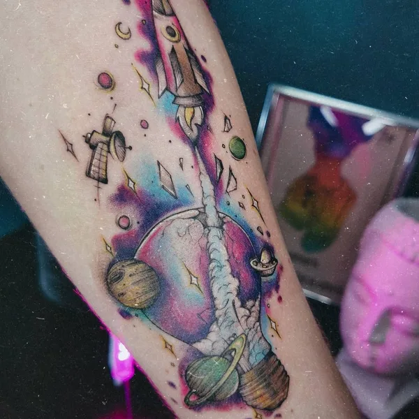 Graphic tattoo by Ксения @ksen.tattooing in Сочи