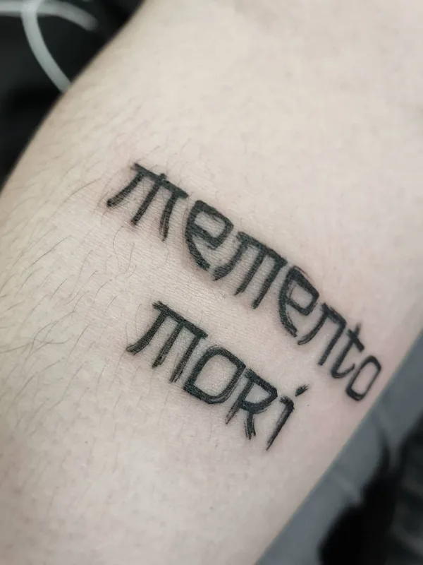 black lettering 타투 부위 forearm #52003 | 타투이스트 Ксения @ksen.tattooing