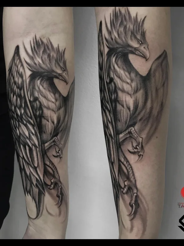 black and grey realism татуировка на forearm #52025 | Тату мастер Гузель Лябаева