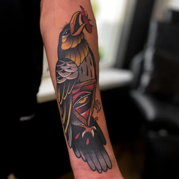 Graphic tattoo by Алина Вавилова in Сочи