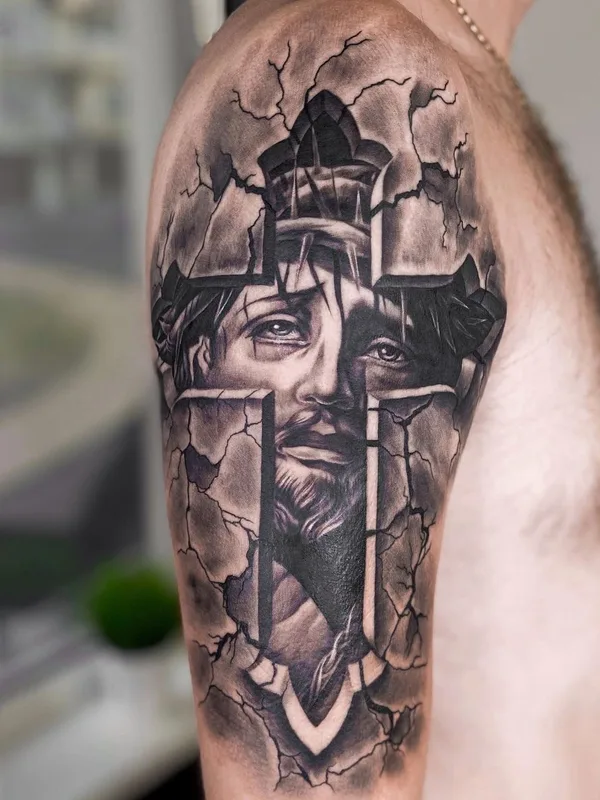 black and grey realism 타투 부위 upper arm #52043 | 타투이스트 Алина Вавилова