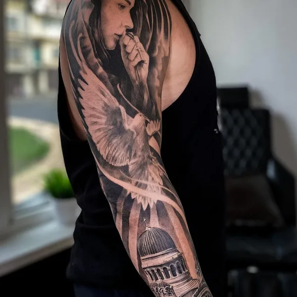 Graphic tattoo by Алина Вавилова in Сочи