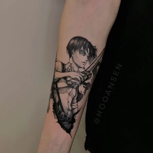 Graphic tattoo by Елизавета Хансен in Липецк