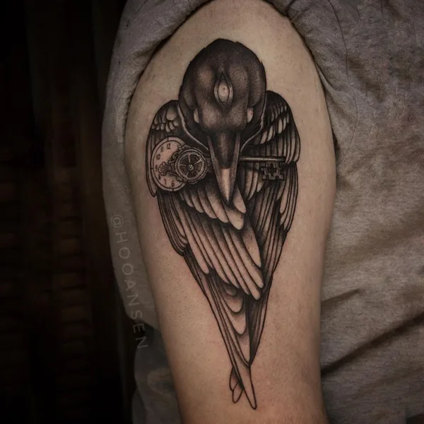 Graphic tattoo by Елизавета Хансен in Липецк