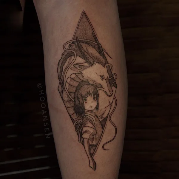 Graphic tattoo by Елизавета Хансен in Липецк