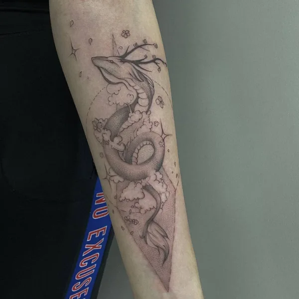 Graphic tattoo by Мария Коблякова in Липецк