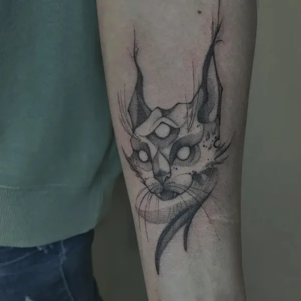 Graphic tattoo by Мария Коблякова in Липецк