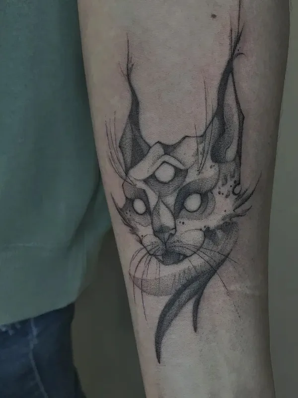 black and grey blackwork татуировка на forearm #52073 | Тату мастер Мария Коблякова