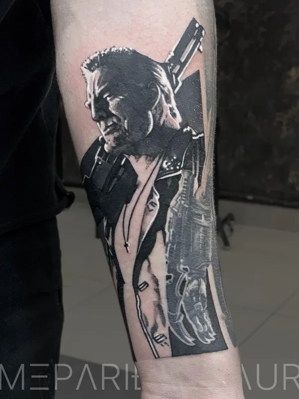 black blackwork 타투 부위 forearm #52130 | 타투이스트 Заур Мепаридзе
