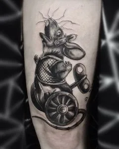 black and grey black and grey Tatuagem em forearm #52138 | Tatuador Дмитрий Степаненко
