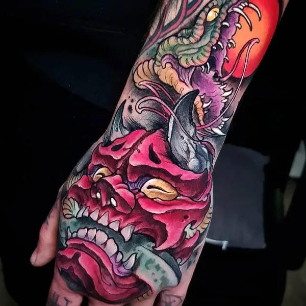Нью Скул tattoo by Toni Angar