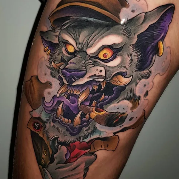 Нью Скул tattoo by Toni Angar