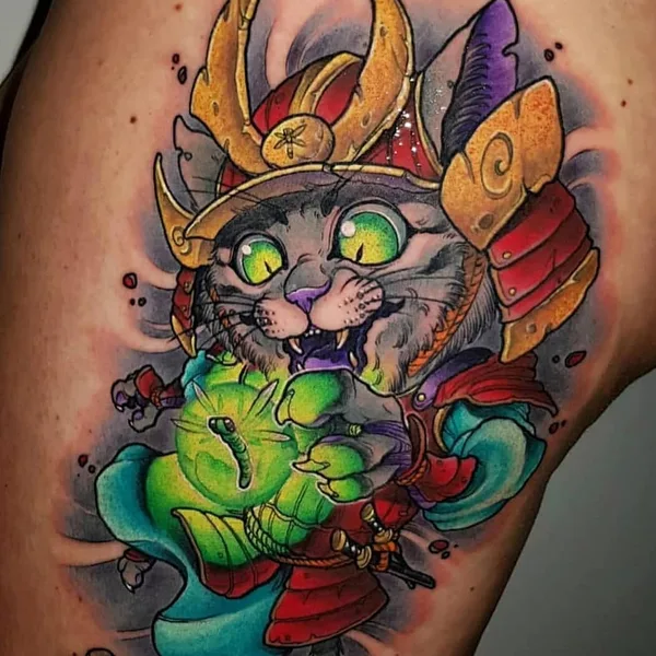 Нью Скул tattoo by Toni Angar