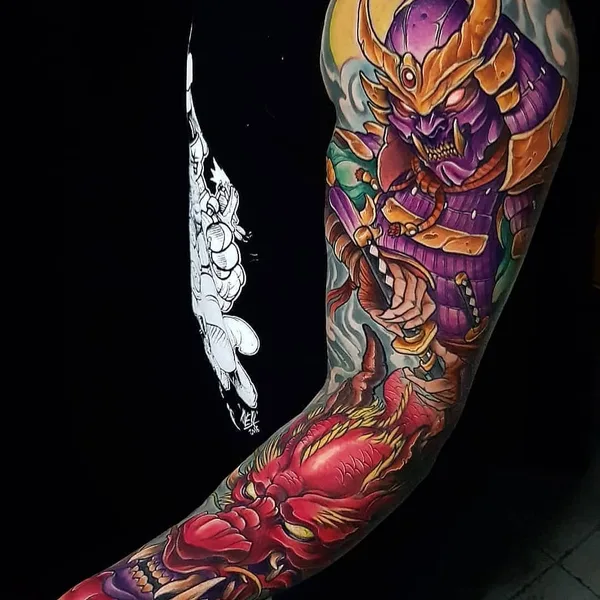 Нью Скул tattoo by Toni Angar