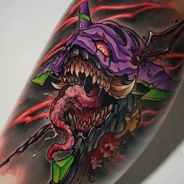 Нью Скул tattoo by Toni Angar