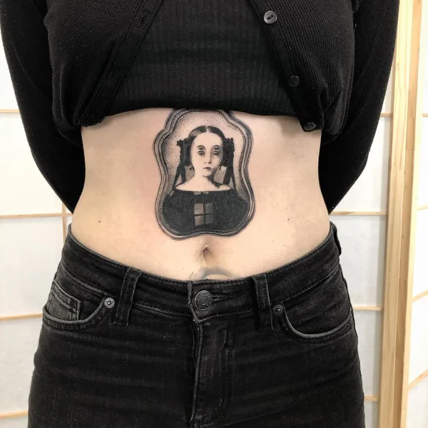 Дотворк tattoo by Jerome in Barcelona