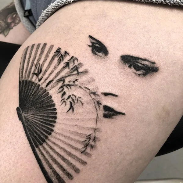 Дотворк tattoo by Jerome in Barcelona