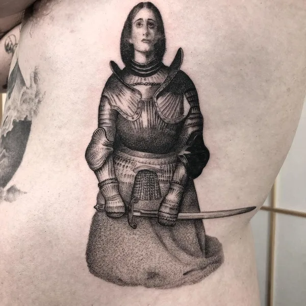 Дотворк tattoo by Jerome in Barcelona
