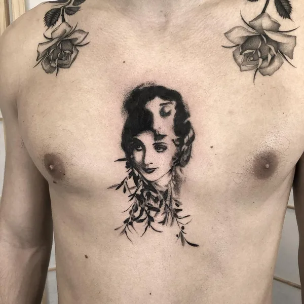 Дотворк tattoo by Jerome in Barcelona