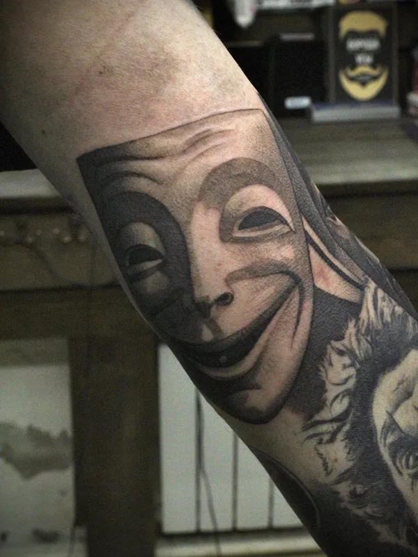 black and grey black and grey tatuaje en forearm #65430 | Tatuador Андрей Андронов