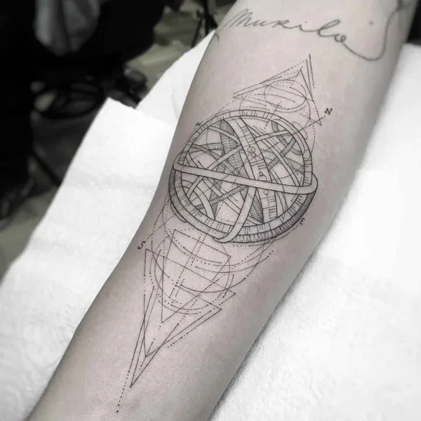 Linework tattoo by William Marin