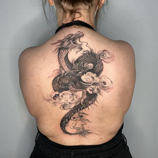 Graphic tattoo by Dorota Masalska in Gdańsk