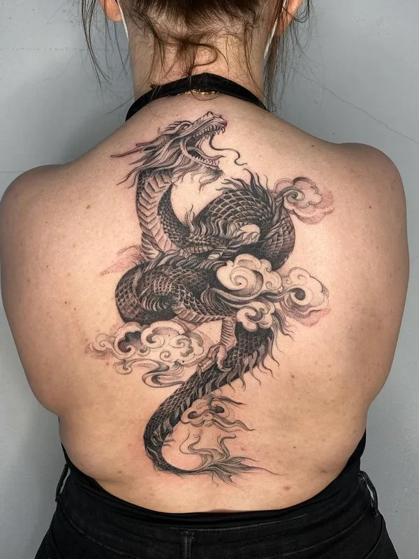 Graphic tattoo by Dorota Masalska in Gdańsk