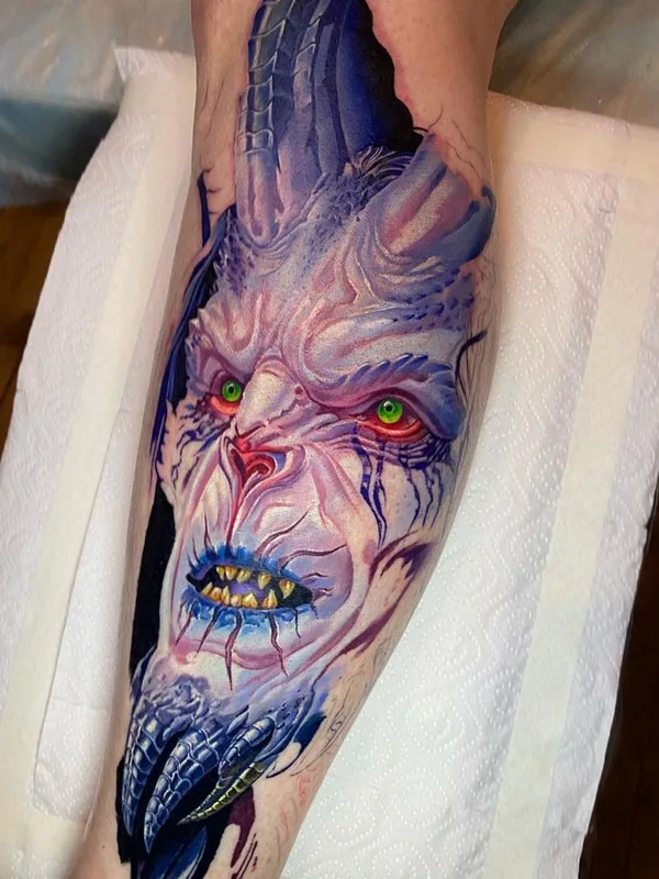 color realism Tatuaggio su calf #67179 | Tatuatore Тимур Булатов