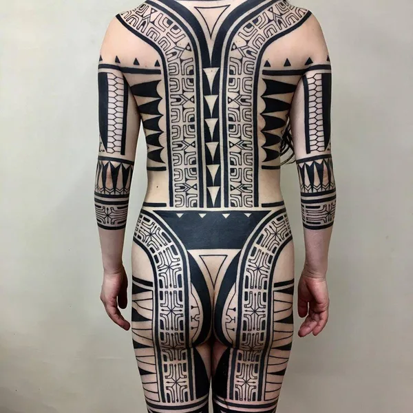 Tribal tattoo by Taku Oshima in Tokyo
