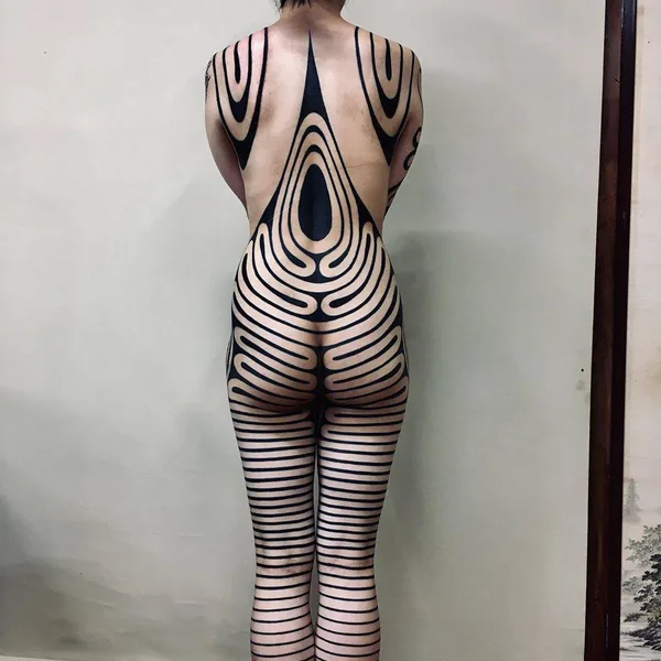 Tribal tattoo by Taku Oshima in Tokyo