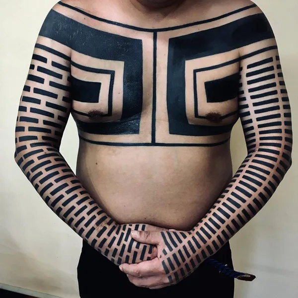 Tribal tattoo by Taku Oshima in Tokyo
