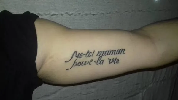 black lettering Tatuagem em forearm #30629 | Tatuador Evgen Burko