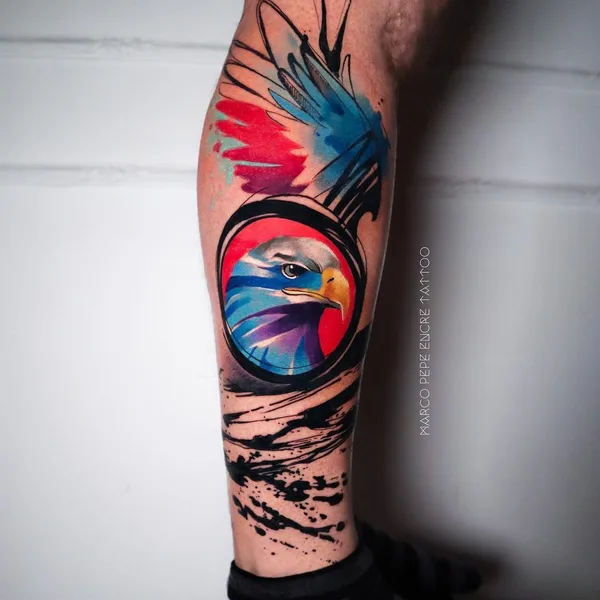Abstract tattoo by Marco Pepe in Napoli