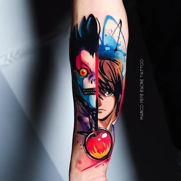 Abstract tattoo by Marco Pepe in Napoli