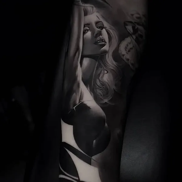 Реализм tattoo by Gabriel Gonzalez in Hollywood