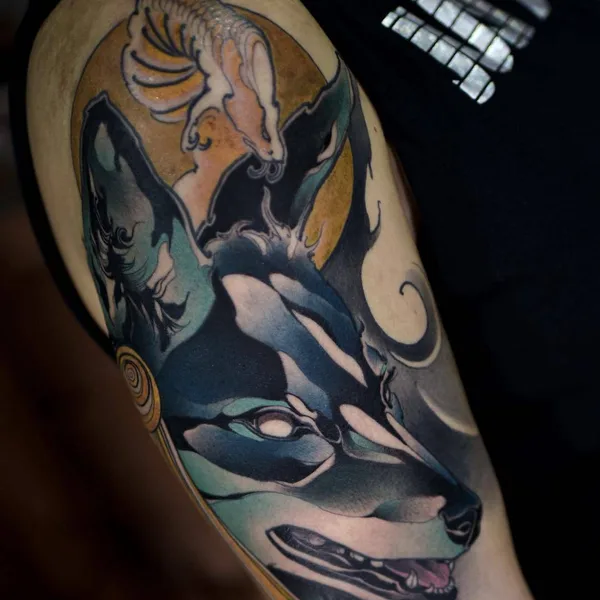 Neo Traditional tattoo by Renan Batista in Berlin