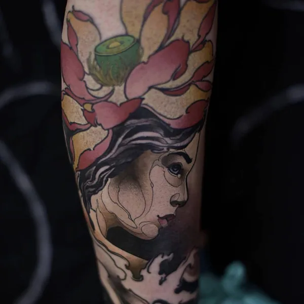 Neo Traditional tattoo by Renan Batista in Berlin