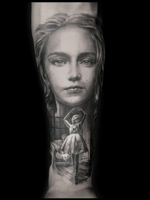 black and grey realism tattoo on forearm #31391 | Tattoo Artist Vladimir Cherep 
