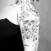 black and grey black and grey татуировка на shoulder #71464 | Тату мастер Tati Ferrigno