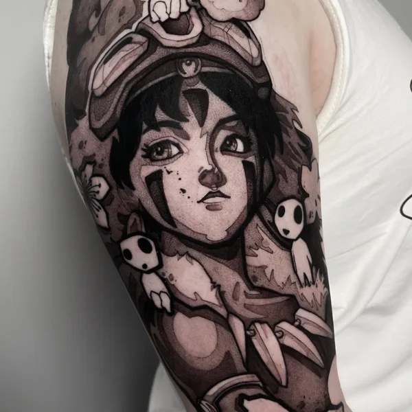 Graphic tattoo by Siinsay  in Düsseldorf