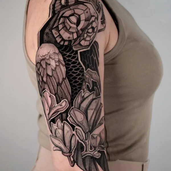 Graphic tattoo by Siinsay  in Düsseldorf