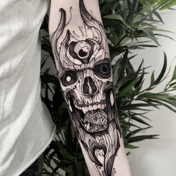Graphic tattoo by Siinsay  in Düsseldorf
