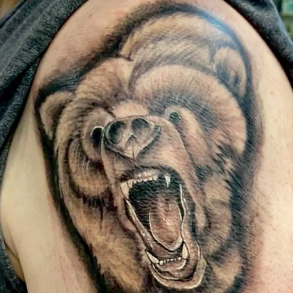 Black & Grey tattoo by James Keller in Las Vegas
