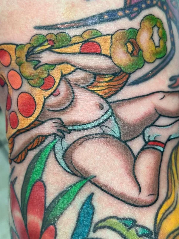 female color new school Tatuagem em forearm #57343 | Tatuador Megan Mac