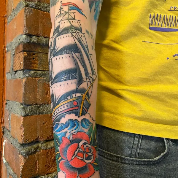 Old School tattoo by Whispering Danny in Kansas City