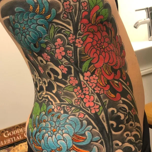 Japanese tattoo by Steven Campbell in Kansas City