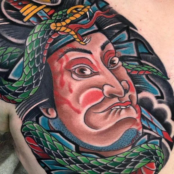 Japanese tattoo by Steven Campbell in Kansas City